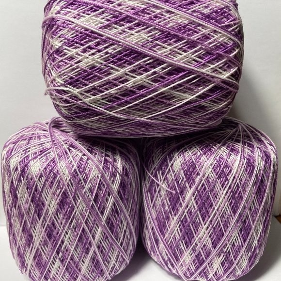 4 Aunt Lydia's Crochet Thread Shades of Purple - Picture 1 of 7